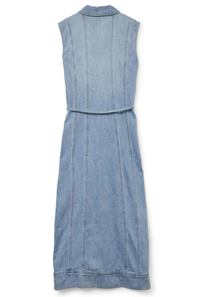 VMNENYA SL 7/8 DENIM VEST DRESS SI3 10331072 MEDIUM BLUE DENIM